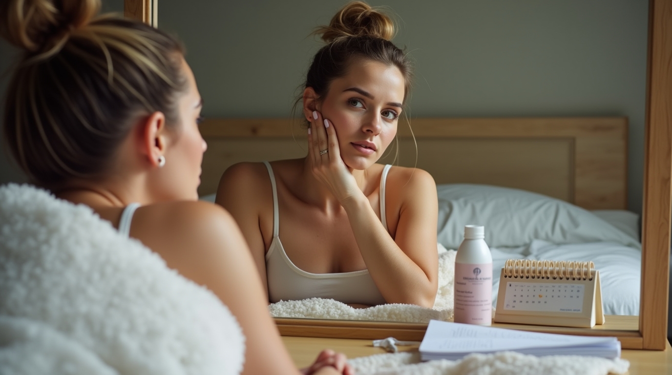 Cycles menstruels et boutons hormonaux