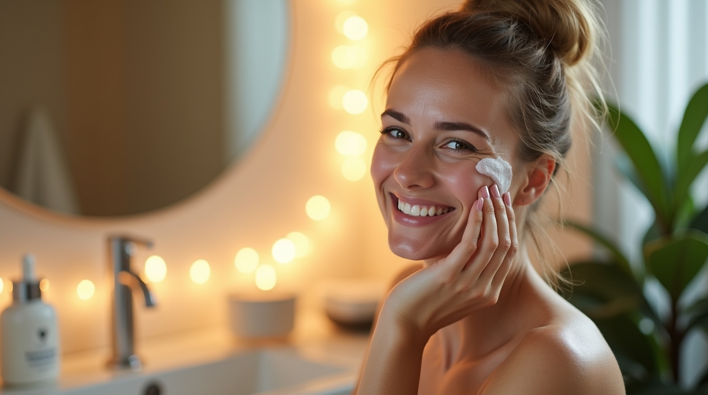Routine quotidienne pour peau grasse