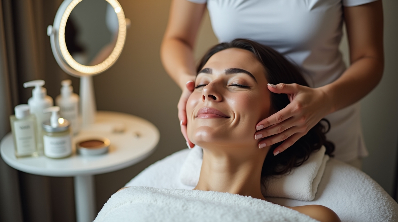 application des traitements relâchement cutané