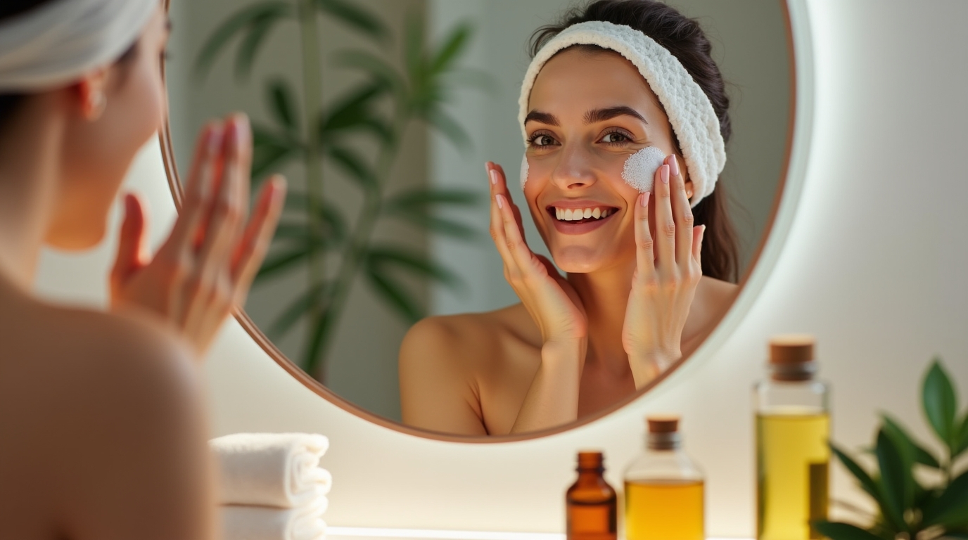 exfoliation et hydratation de la peau