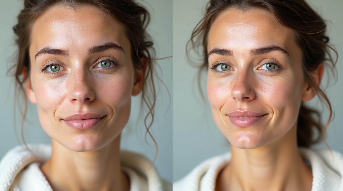 peeling visage avant après